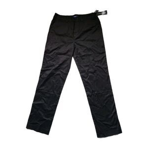 NWT Chaps Black Stretch Straight Leg Pants Womens Size 10 Work Career Classic